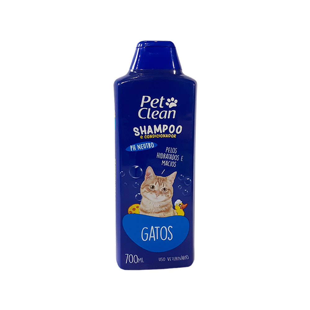 SHAMPOO E CONDICIONADOR PET CLEAN PARA GATOS E CACHORROS